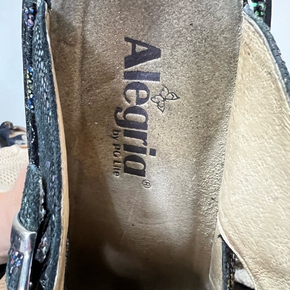 Alegria Shoes - Alegria Women's Glitter Black Mules